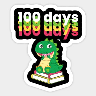 100 Days of School Dinosaur Sticker
